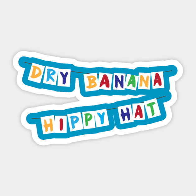 Dry Banana Hippy Hat Sticker by Super20J